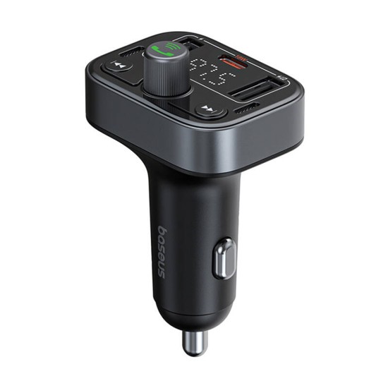 Modulator pentru Masina 2x USB, Type-C, Bluetooth 5.3 - Baseus S-09 Pro (C10762200113-00) - Black Modulator pentru Masina 2x USB, Type-C, Bluetooth 5.3 - Baseus S-09 Pro (C10762200113-00) - Black