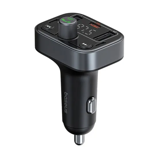 Modulator pentru Masina 2x USB, Type-C, Bluetooth 5.3 - Baseus S-09 Pro (C10762200113-00) - Black Modulator pentru Masina 2x USB, Type-C, Bluetooth 5.3 - Baseus S-09 Pro (C10762200113-00) - Black
