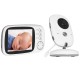 Monitor pentru Bebelus Wireless, Microfon Dual, Noise Reduction, Multilincvistic - Techsuit (VB603) - White