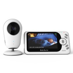 Monitor pentru Bebelus Wireless, Night Vision, Display LCD - Techsuit (VB608) - White Monitor pentru Bebelus Wireless, Night Vision, Display LCD - Techsuit (VB608) - White