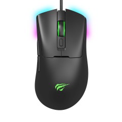 Mouse cu Fir pentru Gaming 800/1600/3200/6400/8000/12000 DPI, 1.6m, 5V - Havit (MS966) - Black Mouse cu Fir pentru Gaming 800/1600/3200/6400/8000/12000 DPI, 1.6m, 5V - Havit (MS966) - Black