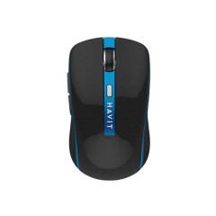 Mouse Fara Fir 2.4G, 1000/1200/1600 DPI - Havit (MS951GT) - Black / Blue Mouse Fara Fir 2.4G, 1000/1200/1600 DPI - Havit (MS951GT) - Black / Blue