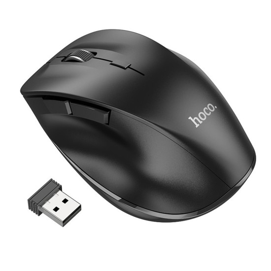 Mouse Fara Fir 2.4G, 1600 DPI - Hoco Mystic (GM24) - Black