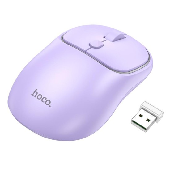 Mouse Fara Fir 2.4G, 1600 DPI - Hoco Royal (GM25) - Romantic Purple