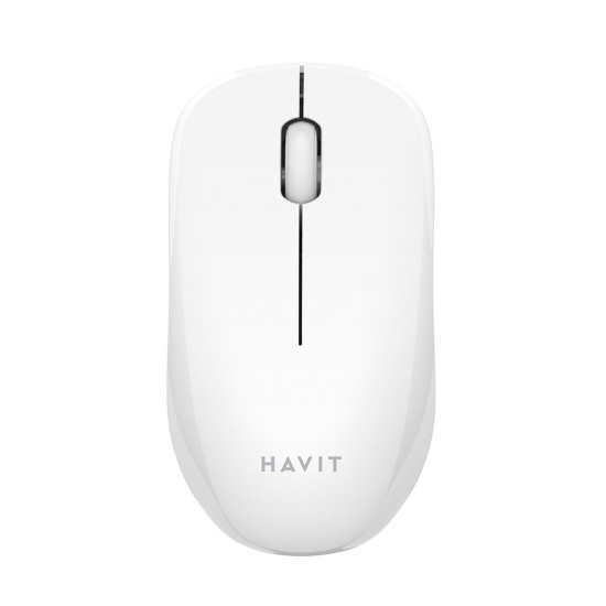 Mouse Fara Fir 2.4GHz, 1200 DPI, ABS, PC- Havit (MS66GT) - White / Blue