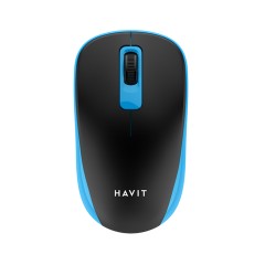 Mouse Fara Fir 2.4GHz, 1200 DPI - Havit (MS626GT) - Black / Blue Mouse Fara Fir 2.4GHz, 1200 DPI - Havit (MS626GT) - Black / Blue