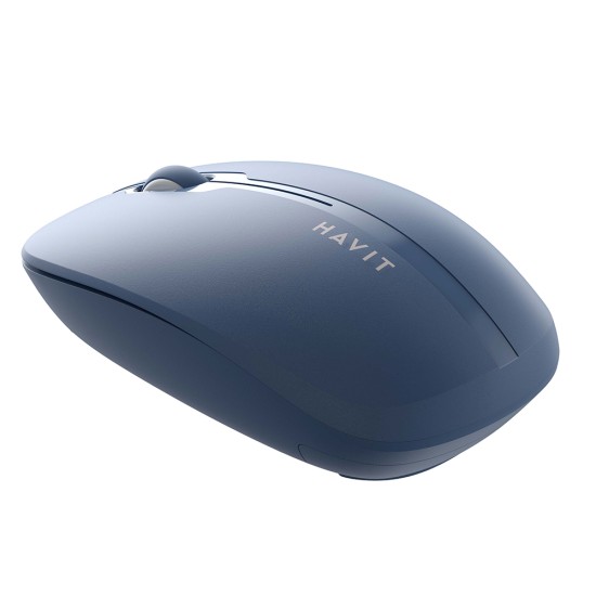 Mouse Fara Fir 2.4GHz, 1600 DPI, ABS, PC - Havit (MS53WB) - Blue