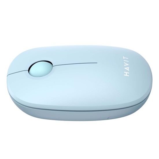 Mouse Fara Fir 2.4GHz, 1600 DPI, ABS, PC- Havit (MS57GT) - Light Blue