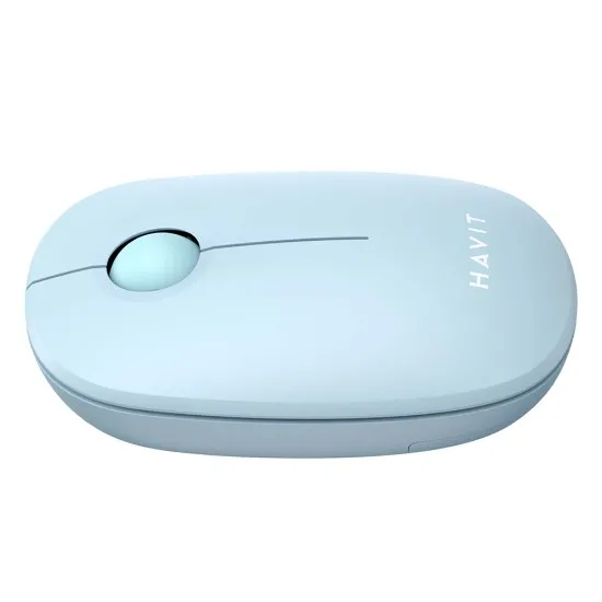 Mouse Fara Fir 2.4GHz, 1600 DPI, ABS, PC- Havit (MS57GT) - Light Blue Mouse Fara Fir 2.4GHz, 1600 DPI, ABS, PC- Havit (MS57GT) - Light Blue