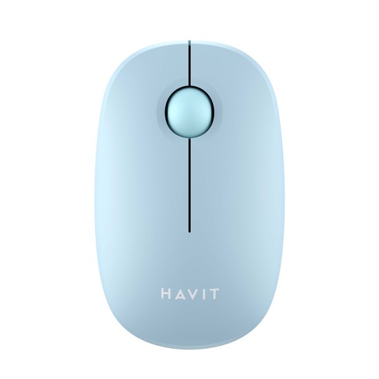 Mouse Fara Fir 2.4GHz, 1600 DPI, ABS, PC- Havit (MS57GT) - Light Blue