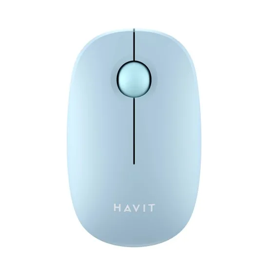 Mouse Fara Fir 2.4GHz, 1600 DPI, ABS, PC- Havit (MS57GT) - Light Blue Mouse Fara Fir 2.4GHz, 1600 DPI, ABS, PC- Havit (MS57GT) - Light Blue