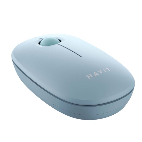 Mouse Fara Fir 2.4GHz, 1600 DPI, ABS, PC- Havit (MS57GT) - Light Blue