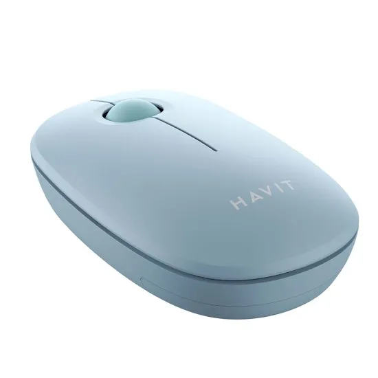 Mouse Fara Fir 2.4GHz, 1600 DPI, ABS, PC- Havit (MS57GT) - Light Blue Mouse Fara Fir 2.4GHz, 1600 DPI, ABS, PC- Havit (MS57GT) - Light Blue