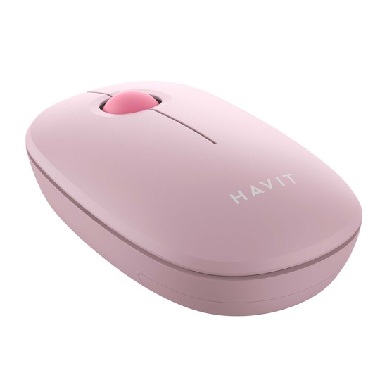 Mouse Fara Fir 2.4GHz, 1600 DPI, ABS, PC- Havit (MS57GT) - Pink