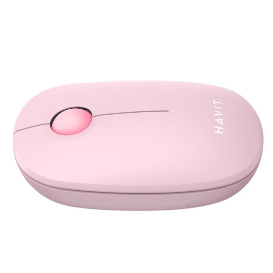 Mouse Fara Fir 2.4GHz, 1600 DPI, ABS, PC- Havit (MS57GT) - Pink