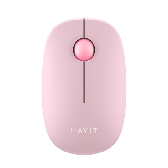 Mouse Fara Fir 2.4GHz, 1600 DPI, ABS, PC- Havit (MS57GT) - Pink