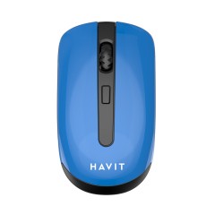 Mouse Fara Fir 2.4GHz, 800-1200-1600 DPI - Havit (MS989GT) - Black / Blue Mouse Fara Fir 2.4GHz, 800-1200-1600 DPI - Havit (MS989GT) - Black / Blue
