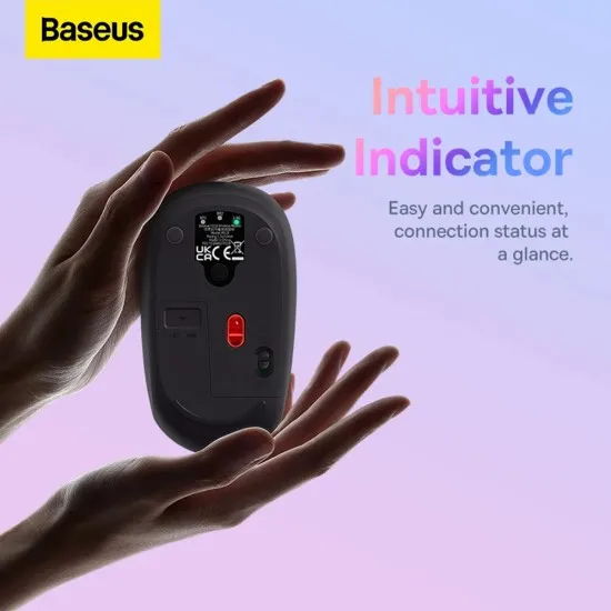 Mouse Fara Fir BT5.0, 2.4G, 1600 DPI - Baseus F01B (B01055503833-00) - Frosted Grey Mouse Fara Fir BT5.0, 2.4G, 1600 DPI - Baseus F01B (B01055503833-00) - Frosted Grey