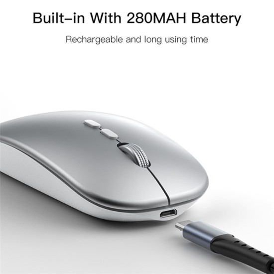 Mouse pentru Laptop 800/1200/1600DPI, 2.4G - Yesido (KB15) - Silver