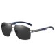 Ochelari cu Protectie UV Barbati - Techsuit (LM001) - Gun Color / Black Gray