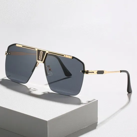 Ochelari de Soare pentru Barbati - Techsuit (2576) - Gold / Blue / Brown Ochelari de Soare pentru Barbati - Techsuit (2576) - Gold / Blue / Brown