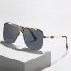 Ochelari de Soare pentru Barbati - Techsuit (2576) - Gold / Blue / Brown Ochelari de Soare pentru Barbati - Techsuit (2576) - Gold / Blue / Brown