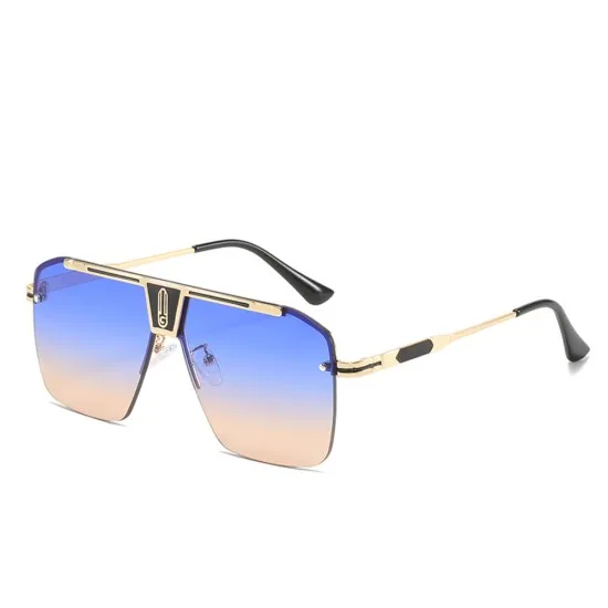 Ochelari de Soare pentru Barbati - Techsuit (2576) - Gold / Blue / Brown Ochelari de Soare pentru Barbati - Techsuit (2576) - Gold / Blue / Brown