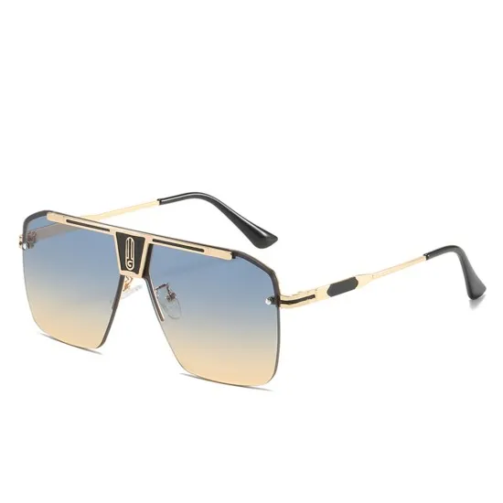 Ochelari de Soare pentru Barbati - Techsuit (2576) - Gold / Green / Brown Ochelari de Soare pentru Barbati - Techsuit (2576) - Gold / Green / Brown