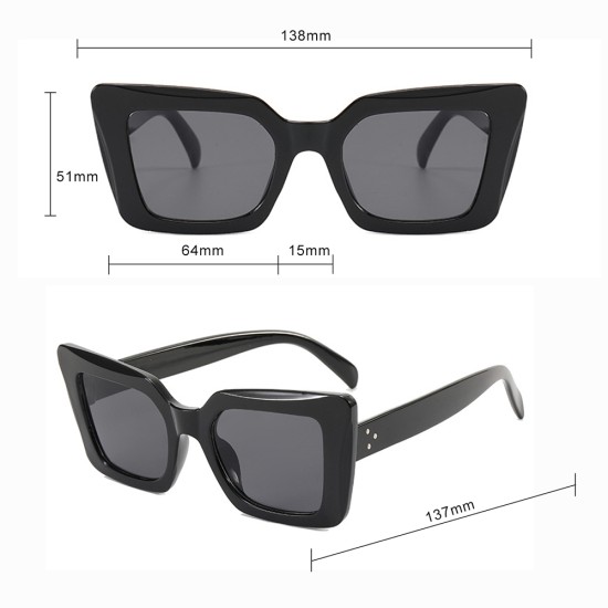 Ochelari de Soare pentru Femei - Techsuit (5277) - Black / Gray