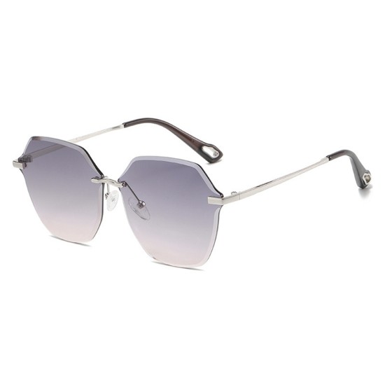 Ochelari de Soare pentru Femei - Techsuit (8195) - Silver / Gradient Gray