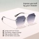 Ochelari de Soare pentru Femei - Techsuit (8195) - Silver / Gradient Gray