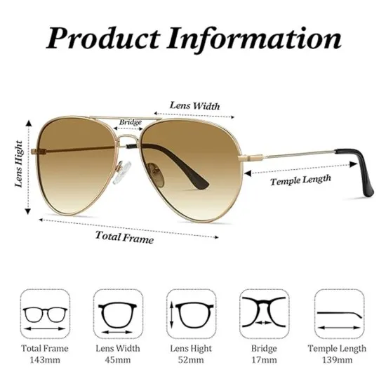 Ochelari de Soare Unisex - Techsuit (3025) - Gold / Brown Ochelari de Soare Unisex - Techsuit (3025) - Gold / Brown