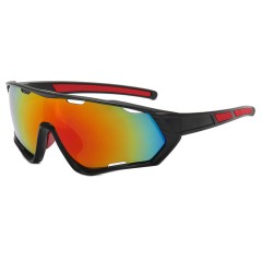 Ochelari pentru Ciclism - Techsuit (9330) - Black / Red / Orange Ochelari pentru Ciclism - Techsuit (9330) - Black / Red / Orange