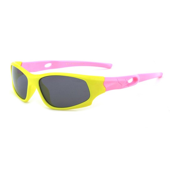 Ochelari pentru Copii Polarizati - Techsuit (816-C2) - Bright Yellow / Pink