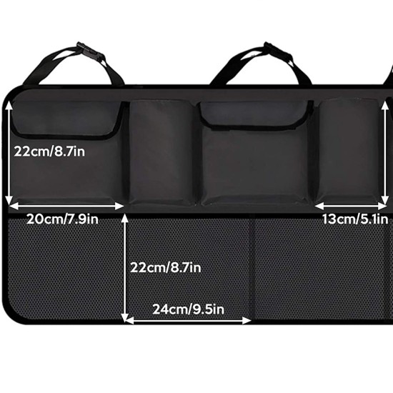 Organizator Auto cu Buzunare - Techsuit (OCS-02) - Black