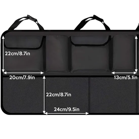 Organizator Auto cu Buzunare - Techsuit (OCS-02) - Black Organizator Auto cu Buzunare - Techsuit (OCS-02) - Black