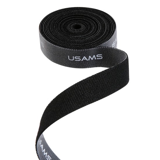 Organizator Cabluri Universal Velcro 2m - Usams (US-ZB060) - Black