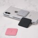 Placute Metalice pentru Telefon (set 2) - Ringke PU Leather Cover - Silver