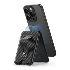 Portofel pentru Telefon cu Functie de Suport Birou -  ESR (2K64403) - Black Carbon Fiber Portofel pentru Telefon cu Functie de Suport Birou -  ESR (2K64403) - Black Carbon Fiber