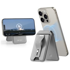 Portofel pentru Telefon cu Functie de Suport Birou -  ESR - Natural Titanium Portofel pentru Telefon cu Functie de Suport Birou -  ESR - Natural Titanium