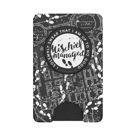 Portofel pentru telefon - PopSockets PopWallet - Mischief Managed Marauder's Map