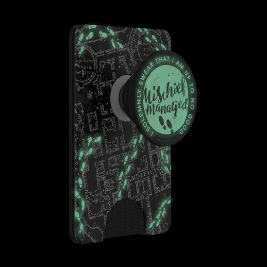 Portofel pentru telefon - PopSockets PopWallet - Mischief Managed Marauder's Map