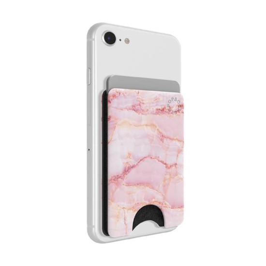 Portofel pentru telefon - PopSockets PopWallet - Pink Marble