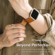 Rama pentru Apple Watch 1/2/3/4/5/6/7/8/9/SE/SE 2/Ultra/Ultra 2 (42/44/45/49mm) - Ringke Leather One Basic Bold - Brown