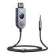 Receptor Audio Bluetooth 5.3, Jack 3.5mm, 1m - JoyRoom (JR-CB6) - Dark Gray