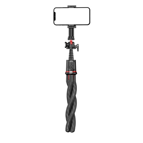 Selfie Stick cu Trepied, 64cm - Techsuit (C03) - Black