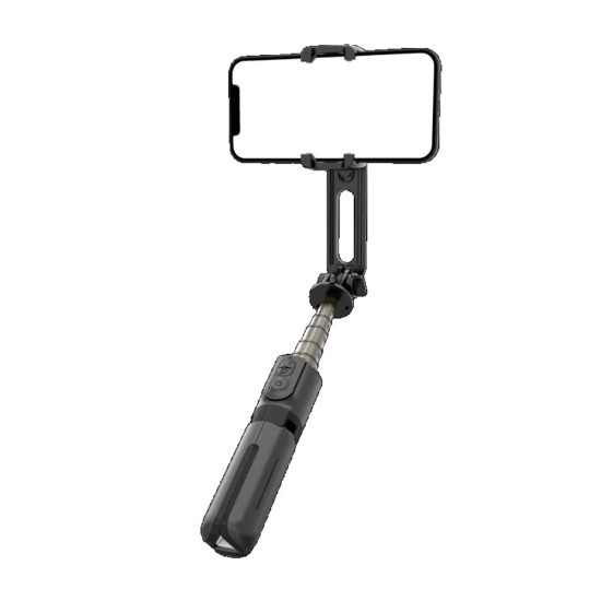 Selfie Stick cu Trepied si Telecomanda, 70cm, Mini - Techsuit (L18Mini) - Black