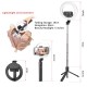 Selfie Stick cu Trepied si Telecomanda, 90cm - Techsuit (L07) - Black