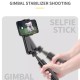 Selfie Stick Gimbal Stabil Bluetooth, 72cm - Techsuit Tripod Mount (L09) - Black