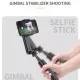 Selfie Stick Gimbal Stabil Bluetooth, 72cm - Techsuit Tripod Mount (L09) - Black Selfie Stick Gimbal Stabil Bluetooth, 72cm - Techsuit Tripod Mount (L09) - Black
